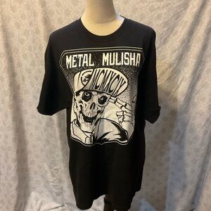 Metal Mulisha Black and White Skull Tee